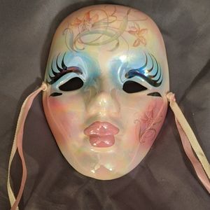 Porcelain handpainted vintage masquerade decor